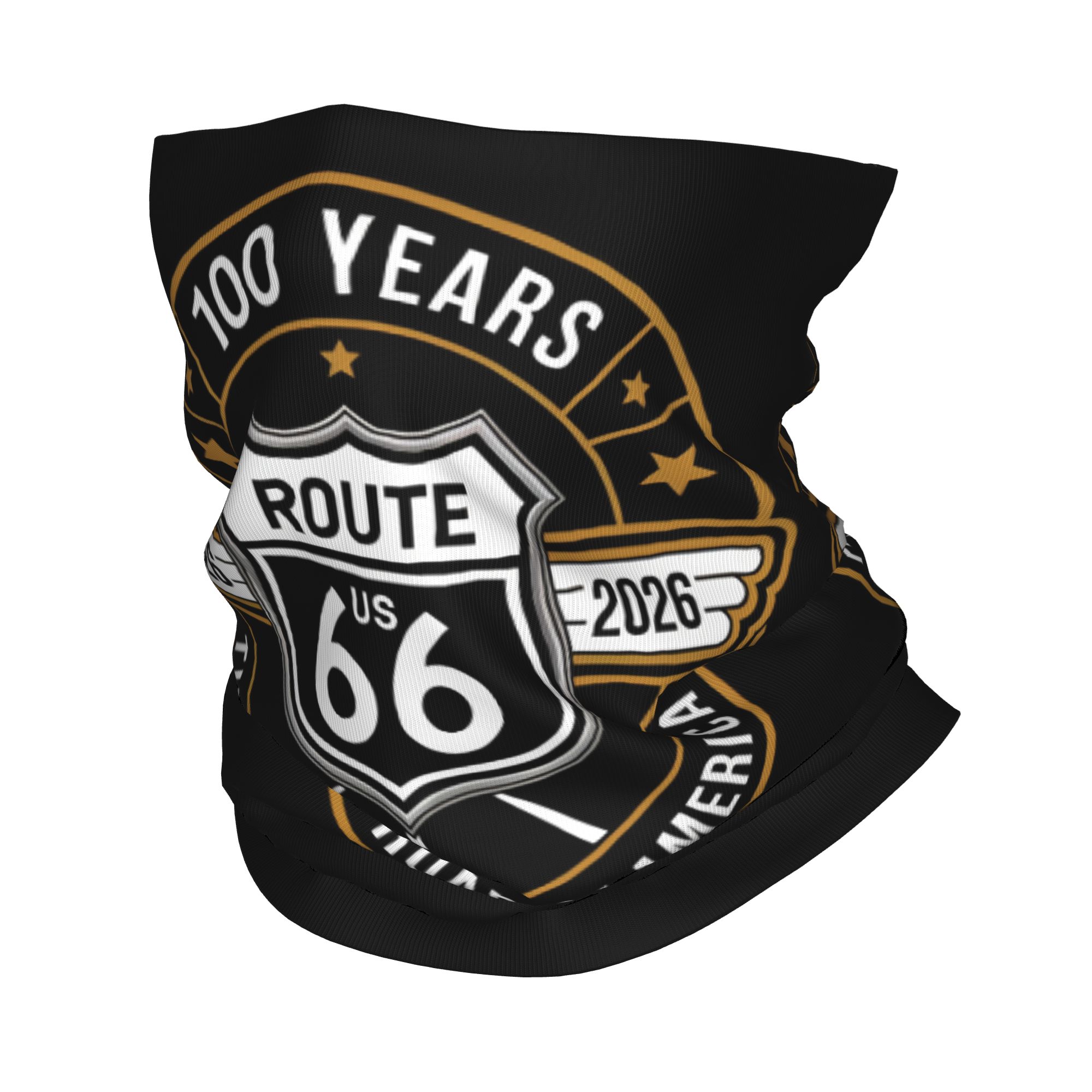 Neck Gaiter Fleece - Cache-cou bandana Route 66 personnalisé pour