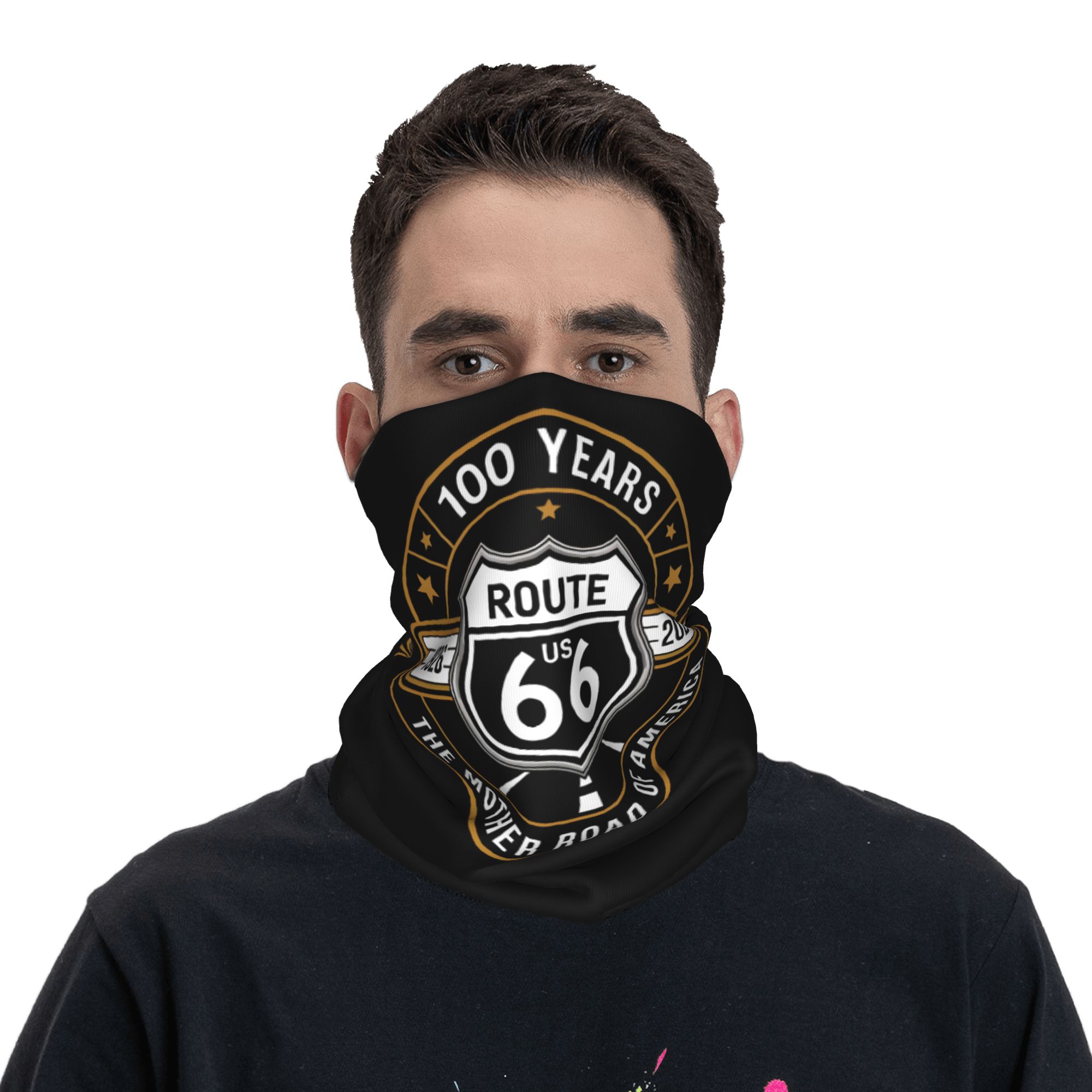 Cache-cou bandana Route 66 per - Neck Gaiter Fleece avis et prix
