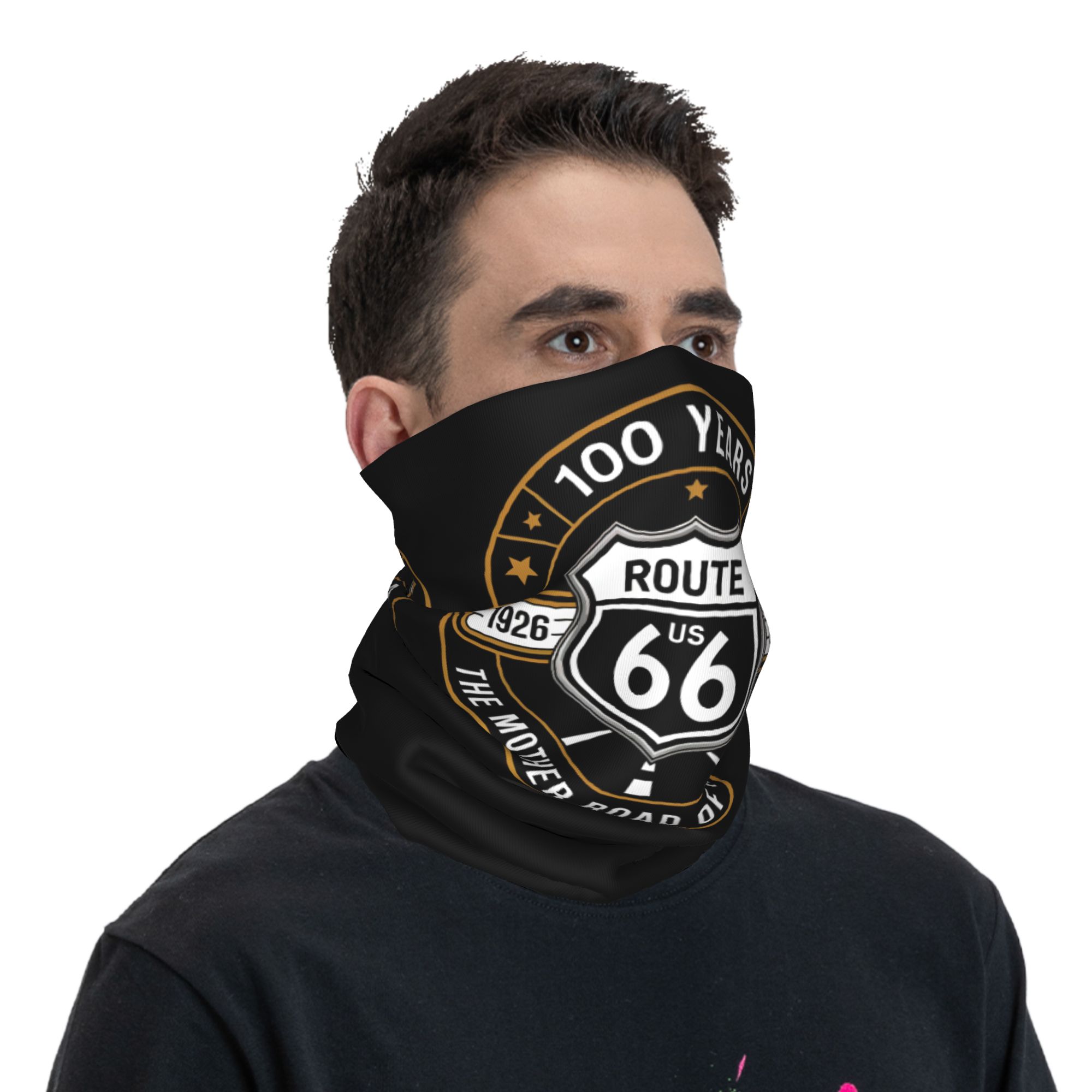 Cache-cou bandana Route 66 per - Neck Gaiter Fleece avis et prix